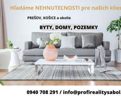 Suche 2-Zimmer-Wohnung, Prešov, Slowakei