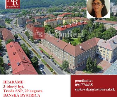 Suche 3-Zimmer-Wohnung, Tr. SNP, Banská Bystrica, Slowakei