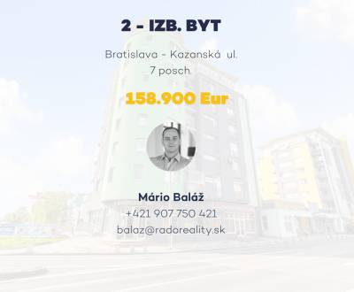 Kaufen 2-Zimmer-Wohnung, 2-Zimmer-Wohnung, Kazanská, Bratislava - Podu