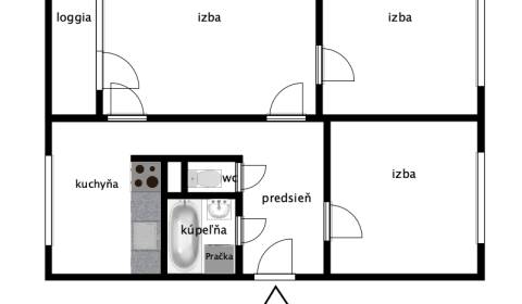 Kaufen 3-Zimmer-Wohnung, 3-Zimmer-Wohnung, Estónska, Bratislava - Podu