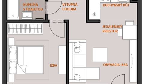 Kaufen 2-Zimmer-Wohnung, 2-Zimmer-Wohnung, Ivanská cesta, Bratislava -