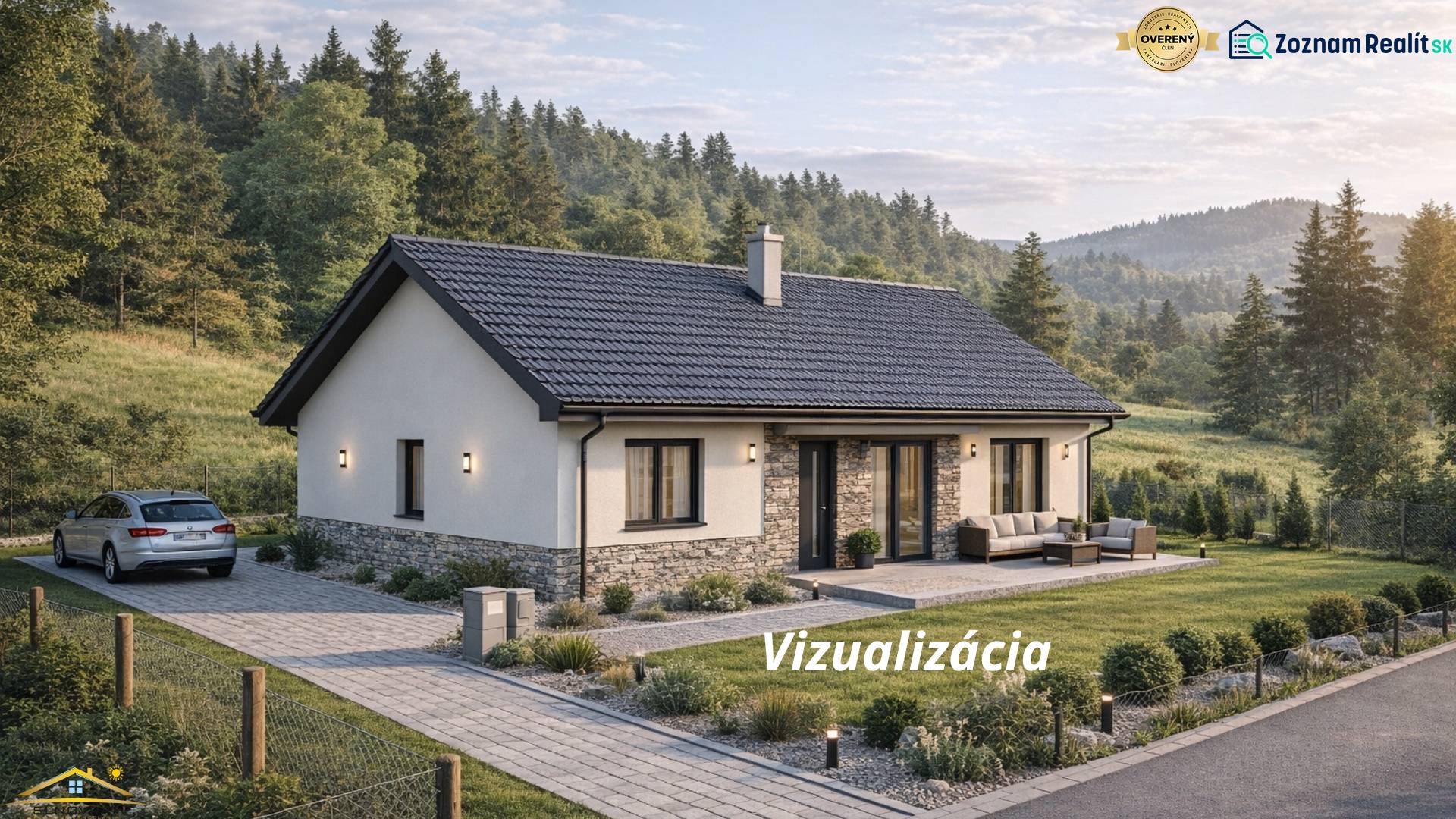 Ein Einfamilienhaus umgeben von Grün und Bergen, ideal zum Wohnen in Makov.