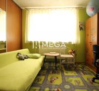Kinderzimmer in einem Einfamilienhaus mit grünem Sofa, Schreibtisch, dekorativem Teppich.