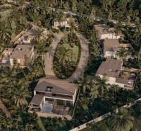 Luxuriöse Familienhäuser inmitten von Grün und Palmen in Zanzibar North.