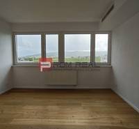 Ein geräumiges Zimmer mit hellen Wänden und Holzboden in einer 4-Zimmer-Wohnung.