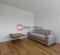 Ein Zimmer in einer 4-Zimmer-Wohnung mit einem Sofa und einem Tisch auf einem Holzboden.
