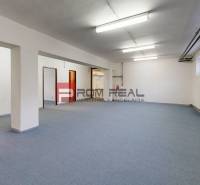 Geräumiges Interieur mit Teppichboden, beleuchtet durch Leuchtstofflampen, geeignet für Lager und Hallen.
