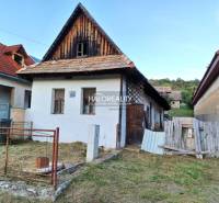 Ein Einfamilienhaus in Ladzany mit einem Schrägdach und einem Garten, umgeben von weiteren Gebäuden.
