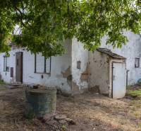 Das Haus in der Športová-Straße in Gajary, das zum Wohnen bestimmt ist, umgeben von Bäumen und Rasen.