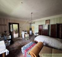 Ein Zimmer in einem Einfamilienhaus mit einem Bett, Möbeln und klassischer Dekoration.
