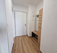Eingangsflur mit hellen Wänden und Holzboden in einer 2-Zimmer-Wohnung.