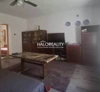 Wohnzimmer in einem Einfamilienhaus mit Möbeln und Fernseher, helle Wände.