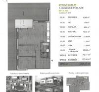 Grundriss einer 3-Zimmer-Wohnung mit Terrasse und Garten, Vtáčia, Senec. Innenfläche 76,17 m².