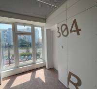 Studio mit großen Fenstern, Nummer 304B, helles Interieur, Tageslichtstrom.