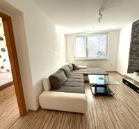 Wohnzimmer in einer 2-Zimmer-Wohnung mit moderner Sitzgelegenheit und dekorativer Wand.