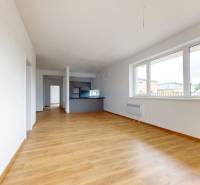 Geräumiger Wohnbereich mit Holzboden in einer 3-Zimmer-Wohnung.