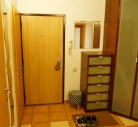 Eingangsbereich in einer 3-Zimmer-Wohnung mit Fliesenboden und Stauraum, sichtbarer Spiegel.