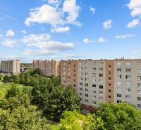 Blick auf Wohnhäuser und Parks in der Svätoplukova-Straße in Pezinok, ideal für eine 2-Zimmer-Wohnung.