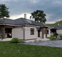 Visualisierung von Bungalows auf Grundstücken in der Gemeinde Udiča, die zum Wohnen bestimmt sind.