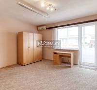 Ein helles Zimmer in einer 3-Zimmer-Wohnung mit Holzmöbeln und einem großen Fenster.