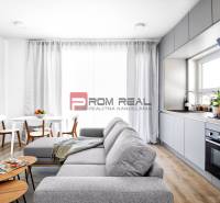 Heller Raum in einer 3-Zimmer-Wohnung mit Küchenzeile und Essbereich.
