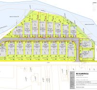 Städtebaulicher Plan zur Errichtung von Einfamilienhäusern in Kamenica nad Cirochou in der Straße Pod Drieňovou.