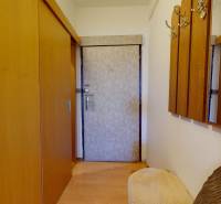 Eingangsbereich in einer 3-Zimmer-Wohnung mit Garderobe, Holzboden und Spiegel.