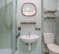 Kúpeľňa s umývadlom, sprchovým kútom a toaletou v Hoteloch a penziónoch.

Badezimmer mit Waschbecken, Dusche und Toilette in Hotels und Pensionen.