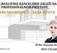 HD Reality Immobilienbüro Werbung mit Kontakt zu RNDr. Katarína Denková.
