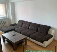 Ein Sofa-Set mit Couchtisch in einer 2-Zimmer-Wohnung, Boden mit Holzdekor.