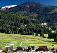 Berghütten in Bystrá in Tále mit wunderschönem Blick auf die umliegenden Wälder und Wiesen.