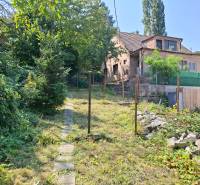 Einfamilienhaus in der Búdková-Straße in Bratislava - Altstadt, mit Gehweg und Bäumen.