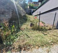 Eingezäunter Hang im Einfamilienhaus auf der Búdková in Bratislava - Altstadt mit Vegetation.