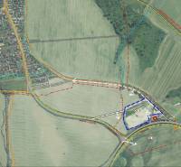 Karte bei Lozorno zeigt die Straßeninfrastruktur und die Umgebung der Borovicová-Straße, Grundstücke - Wohnen.