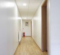 Flur mit Holzboden in Hotels und Pensionen.