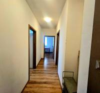 Flur mit Holzboden in einer 2-Zimmer-Wohnung.