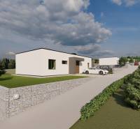 Visualisierung moderner Häuser auf Grundstücken für Wohnzwecke in der Lomnická-Straße in Vranov nad Topľou.