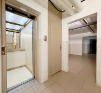 Aufzug und Treppen im Untergeschoss einer 4-Zimmer-Wohnung in Bratislava - Lúky.