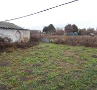 Garten beim Einfamilienhaus in Kravany nad Dunajom mit Rasen- und Erdfläche.