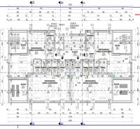 Grundriss einer Ferienwohnung mit vier Wohnräumen und Balkonen.