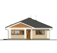 Einfamilienhaus in der Straße Pri prvej kaplnke in Záhorská Ves, mit Schrägdach und Holzdekor.