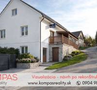 Weißes Haus mit Steindetails und Garten, Vígľašská Huta-Kalinka, Gewerberäume.