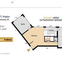 PRENÁJOM | 3i byt v centre Prešova