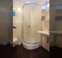 Badezimmer mit Dusche in einer 2-Zimmer-Wohnung.