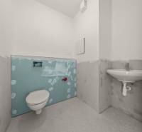 Toilettenausstattung in einer 4-Zimmer-Wohnung, bereit zur Fertigstellung.