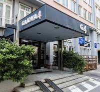 Fassade des Bürogebäudes in der Gajova-Straße in Bratislava - Altstadt.