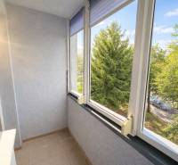 Geschlossener Balkon in einer 2-Zimmer-Wohnung mit Blick ins Grüne in der Palárikova-Straße, Senica.