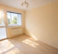 Ein Zimmer mit einem großen Fenster und einem Boden in Holzoptik in einer 2-Zimmer-Wohnung.