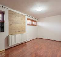 Ein Zimmer mit einem Holzboden-Dekor und Schallisolierung in einer Wohnung mit 5 oder mehr Zimmern.