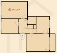 Grundriss einer 3-Zimmer-Wohnung in der Užhorodská-Straße in Košice – Stadtteil Juh.